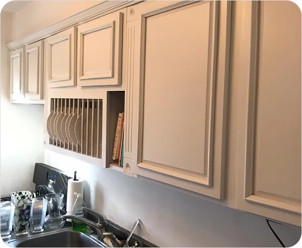 Professional kitchen cabinet reglazing for a fresh updated look