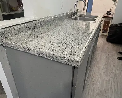 Durable countertop refinishing with a fresh polished finish in Home