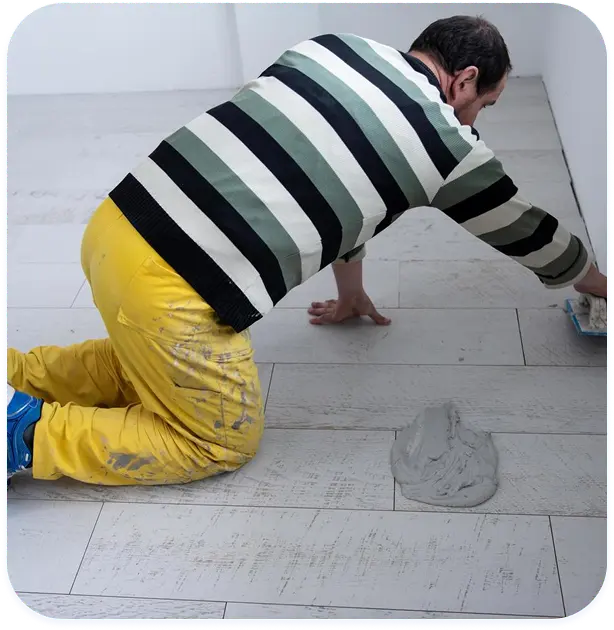 Professional tile regrouting restoring clean, fresh grout lines