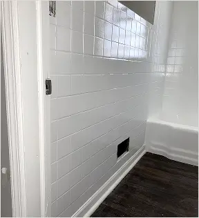 High-quality tile refinishing with polished clean surface in Home